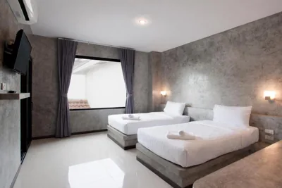 Habitación económica con dos camas individuales — RITSURIN Hotel - りつりん ホテル